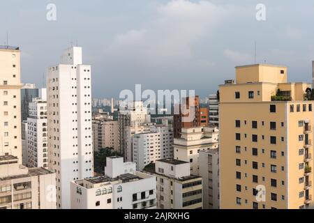 Wolkenkratzer in São Paulo, São Paulo, Brasilien, Lateinamerika Stockfoto