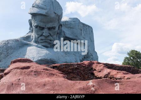 Das Brester Kriegsdenkmal ist einer der meistbesuchten Orte in Weißrussland. Stockfoto