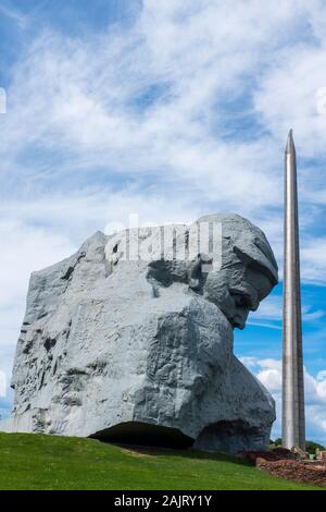 Das Brester Kriegsdenkmal ist einer der meistbesuchten Orte in Weißrussland. Stockfoto