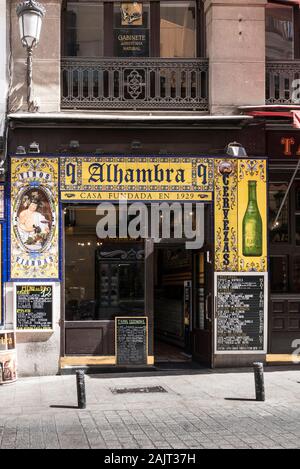 Ein typisches Restaurant in Madrid, Spanien Stockfoto