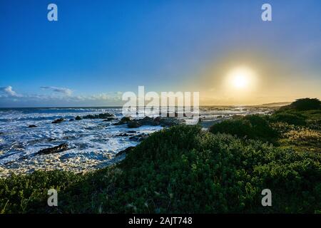 Sonnenuntergang am Meer Stockfoto