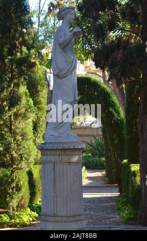 Das 19. Jahrhundert neoklassischen Gärten von Montfort in Valencia, Spanien Stockfoto
