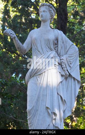 Das 19. Jahrhundert neoklassischen Gärten von Montfort in Valencia, Spanien Stockfoto