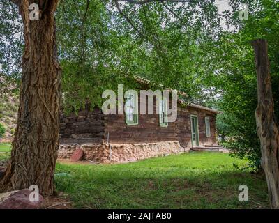 Jarvie store und Home, John jarvie Historisches Anwesen, Braun Park, Utah. Stockfoto