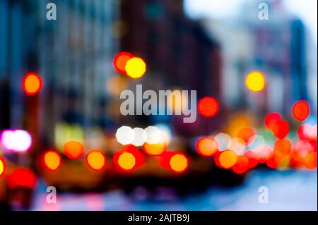 Abstrakte Stadt Szene New York Stockfoto