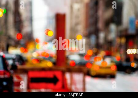 Abstrakte Stadt Szene New York Stockfoto