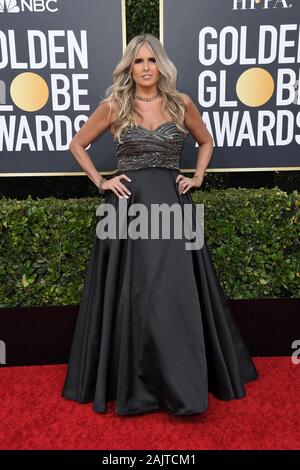 Los Angeles, Kalifornien, USA. 05 Jan, 2020. Tiziana Rocca kommt an der 77th Golden Globe Awards im Beverly Hilton Hotel am 5. Januar 2020 in Beverly Hills, CA. (Foto durch Sthanlee B. Mirador/Sipa USA) Credit: Sipa USA/Alamy leben Nachrichten Stockfoto