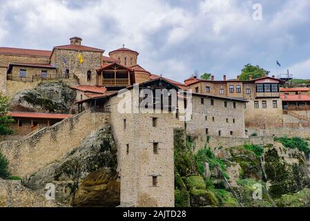 Kloster tolles Wort meteoron, der größten orthodoxen Kloster in Meteora, Griechenland Stockfoto