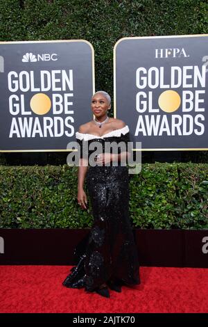 05. Januar 2020 - Beverly Hills, Kalifornien - Nominee, Cynthia Erivo. 77. Jährliche Golden Globe Awards statt im Beverly Hilton. (Bild: © Hfpa/AdMedia über ZUMA Draht) Stockfoto