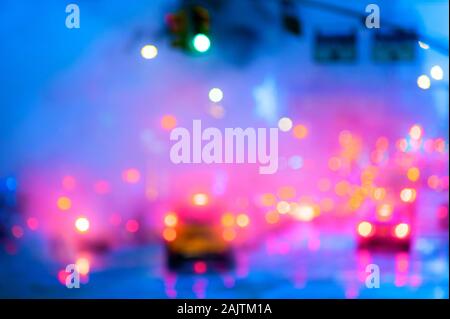 Abstrakte Stadt Szene New York Stockfoto