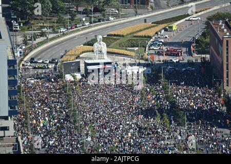 Marche pour le climatit de Montréal // Montreal Klima März, September 2019 Stockfoto