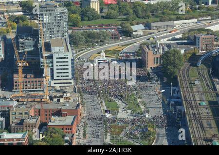 Marche pour le climatit de Montréal // Montreal Klima März, September 2019 Stockfoto