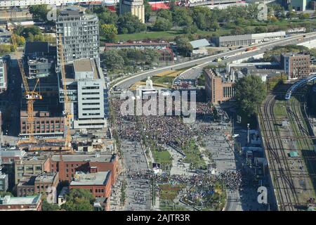Marche pour le climatit de Montréal // Montreal Klima März, September 2019 Stockfoto