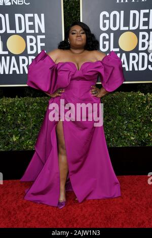 Los Angeles, Kalifornien, USA. 05 Jan, 2020. Da'Weinstock Freude Randolph kommt an der 77th Golden Globe Awards im Beverly Hilton Hotel am 5. Januar 2020 in Beverly Hills, CA. (Foto durch Sthanlee B. Mirador/Sipa USA) Credit: Sipa USA/Alamy leben Nachrichten Stockfoto