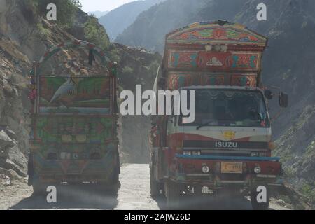 Kaschmir Region von Pakistan genommen im August 2019 Stockfoto