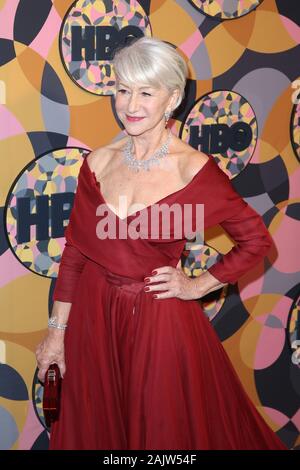 Los Angeles, Kalifornien, USA. 05 Jan, 2020. Helen Mirren an der HBO Offizielle Golden Globe Awards nach Partei hielt im Beverly Hilton Hotel am Januar 05, 2020 in Beverly Hills, Kalifornien, USA. (Foto durch Kunst Garcia/Sipa USA) Credit: Sipa USA/Alamy leben Nachrichten Stockfoto