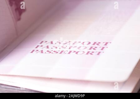 Ein polnischer Pass Stockfoto