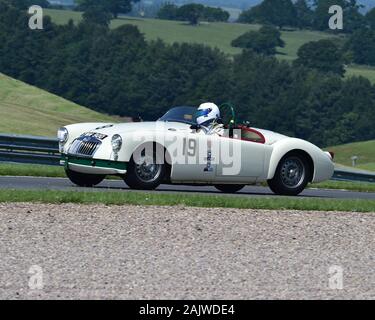 Neil Burnside, MG Twin Cam Roadster, HRDC All Stars, Pre-66, Sportwagen, GT, Tourenwagen, Vintage Sports Car Club, VSCC Formel Vintage, Rund Stockfoto