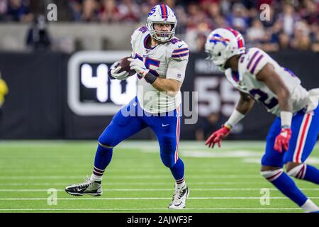 Januar 4, 2020: Buffalo Bills tight end Lee Smith (85), nachdem Sie eine Verriegelung während des 3. Quartals ein NFL Football Endspiel Spiel zwischen den Buffalo Bills und der Houston Texans an NRG Stadion in Houston, TX. Die Texaner gewannen 22 bis 19 in überstunden. Trask Smith/CSM Stockfoto