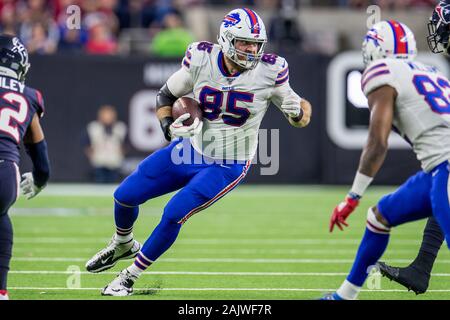 Januar 4, 2020: Buffalo Bills tight end Lee Smith (85), nachdem Sie eine Verriegelung während des 3. Quartals ein NFL Football Endspiel Spiel zwischen den Buffalo Bills und der Houston Texans an NRG Stadion in Houston, TX. Die Texaner gewannen 22 bis 19 in überstunden. Trask Smith/CSM Stockfoto