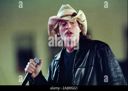 Mantova Italien, 31/05/1997 Festivalbar an der Piazza Sordello: Bon Jovi Stockfoto