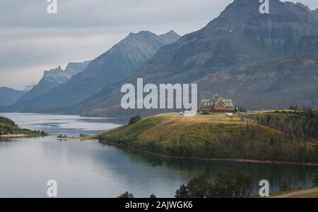 Die wunderschönen Waterton Lakes National Park in Alberta, Kanada Stockfoto