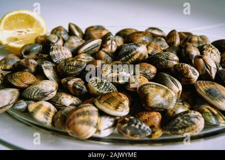 Meer das Essen war sehr lecker und frisch Stockfoto