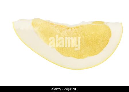 Scheibe der Pomelo isoliert auf weißem Hintergrund Stockfoto