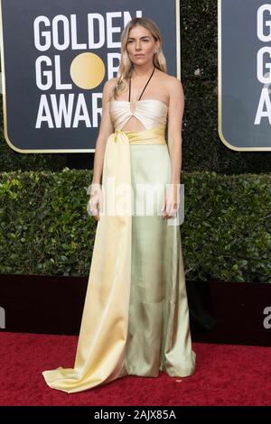 Sienna Miller nehmen an der 77. jährlichen Golden Globe Awards, Golden Globes, im Beverly Hilton Hotel in Beverly Hills, Los Angeles, USA, am 05. Januar 2020. | Verwendung weltweit Stockfoto