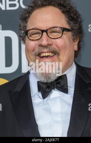 Jon Favreau nimmt an der 77. jährlichen Golden Globe Awards, Golden Globes, im Beverly Hilton Hotel in Beverly Hills, Los Angeles, USA, am 05. Januar 2020. | Verwendung weltweit Stockfoto