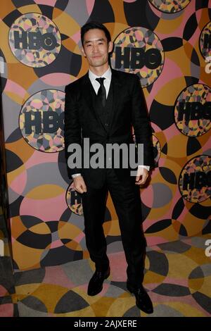 Los Angeles, Kalifornien, USA. 05 Jan, 2020. Mike Moh besucht HBO Offizielle Golden Globes After Party auf ca. 55 Restaurant am 05. Januar in Los Angeles, Kalifornien 2020. Foto: Absturz/imageSPACE/MediaPunch Credit: MediaPunch Inc/Alamy leben Nachrichten Stockfoto