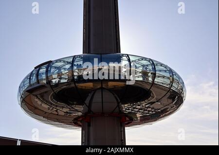 British Airways i360 Aussichtsturm Seafront Brighton, East Sussex, England Stockfoto