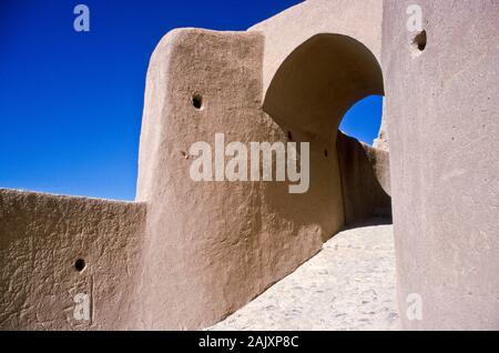 Die Arg-é", Bam Bam Zitadelle, der von der UNESCO als Teil des Weltkulturerbes aufgeführt, total durch Erdbeben 2003 zerstört. Stockfoto