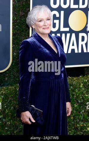 Beverly Hills, USA. 05 Jan, 2020. Glenn Close die Teilnahme an der 77. jährlichen Golden Globe Awards im Beverly Hilton Hotel am 5. Januar 2020 in Beverly Hills, Kalifornien. Credit: Geisler-Fotopress GmbH/Alamy leben Nachrichten Stockfoto