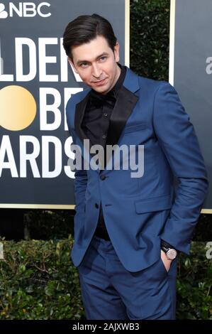 Nicholas Braun die Teilnahme an der 77. jährlichen Golden Globe Awards im Beverly Hilton Hotel am 5. Januar 2020 in Beverly Hills, Kalifornien. Stockfoto