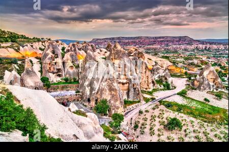 Stadt Göreme in Kappadokien, Türkei Stockfoto