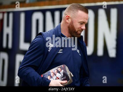 LONDON, ENGLAND - Januar 05: Derby County Wayne Rooney bei Emirates FA Cup in die dritte Runde Übereinstimmung zwischen Crystal Palace und Derby County am Januar Stockfoto