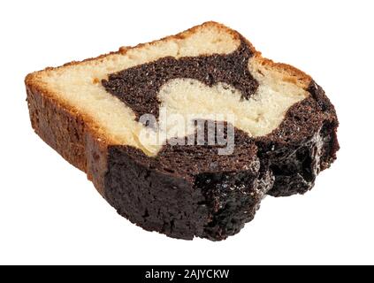 Marmor Pound Cake Slice Stockfoto