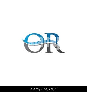 Anfangsbuchstaben oder Logo Design Vector Template. Oder schreiben Logo Design Stock Vektor