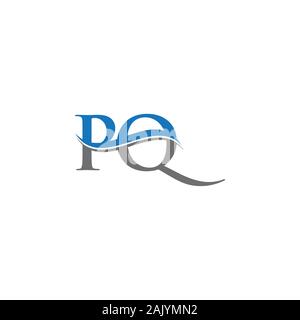 Anfangsbuchstaben PQ Logo Design Vector Template. PQ Schreiben Logo Design Stock Vektor