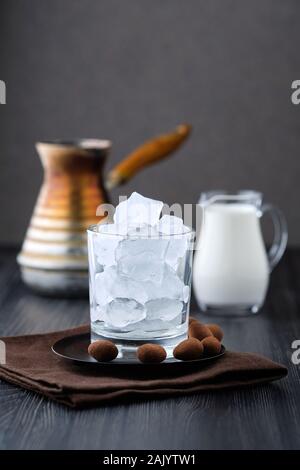 Phase der Eiskaffee Stockfoto