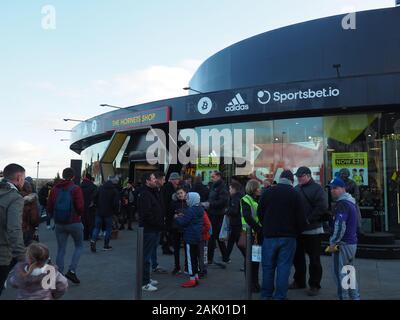 Die Hornet shop-Vicarage Road - Watford Stockfoto