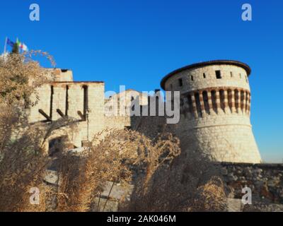 Castello di Brescia - Italien Stockfoto