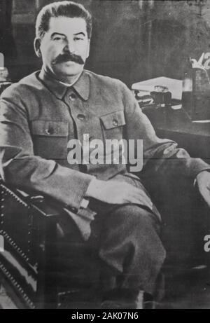 Sowjetische Staatschef Josef Stalin Stockfoto