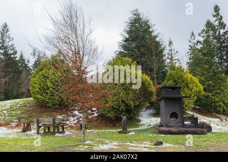 NATO-Long Range Radar in Pico do Areeiro - auf der Insel Madeira Stockfoto