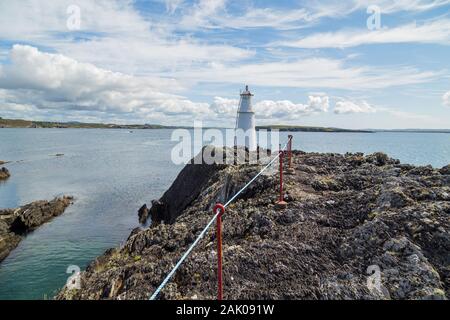 Kupfer Point Lighthouse, Long Island, County Cork. West Cork, Irland Stockfoto