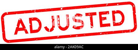 Grunge rot eingestellt Wort square Gummidichtung Stempel auf weißem Hintergrund Stock Vektor