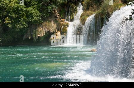 Krka Nationalpark eines der berühmtesten und schönsten Park in Kroatien. Reiseziel Stockfoto