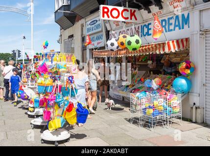 Eis und süßen Kiosk auf Fußgängerzone Scarisbrick Avenue, Southport, Merseyside, England, Vereinigtes Königreich Stockfoto