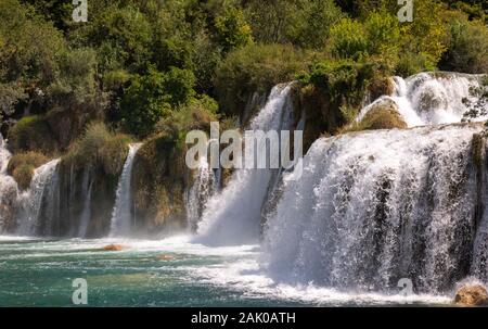 Krka Nationalpark eines der berühmtesten und schönsten Park in Kroatien. Reiseziel Stockfoto